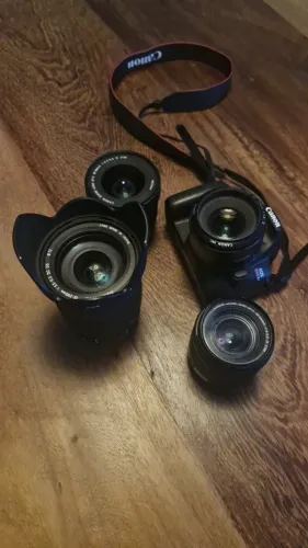 Canon EOS Rebel SL3 + Kit de Lentes Canon e Sigma