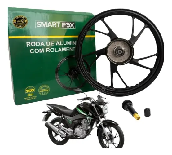 Roda Traseira Pé Galinha Liga Leve Titan Fan 160 2016 A 2024