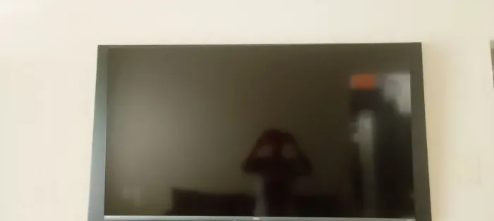 Uma Tv de 50 polegadas com 1 ano de uso direto da loja .