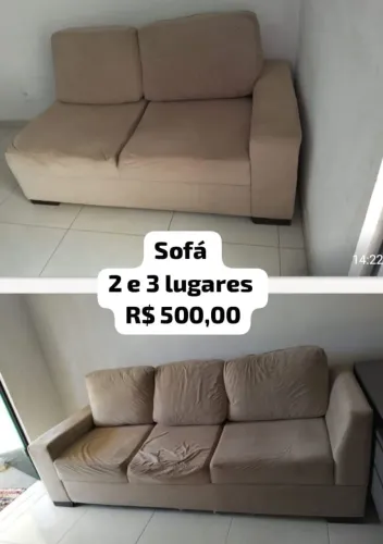 Sofá de 3 e 2 lugares