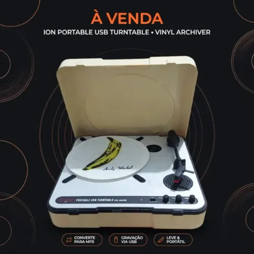 TOCA DISCOS ION PORTABLE USB TURNTABLE - VINYL ARCHIVER