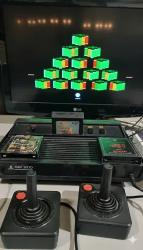 Atari 2600S 2 controles 3 cartuchos