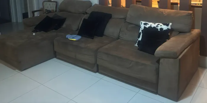 Sofá retrátil e reclinável 3,20 