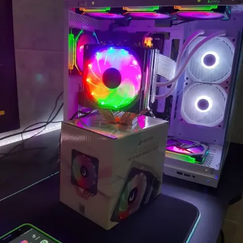 Air Cooler, 90mm, - 6 Heat Pipe - 2 Fans RGB