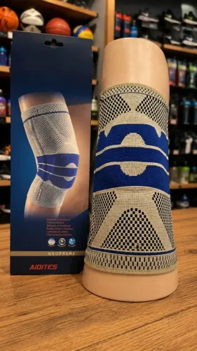  Joelheira Esportiva Compressão Ortopedica Com Silicone e Aço Treino Alívio Dor Joelho