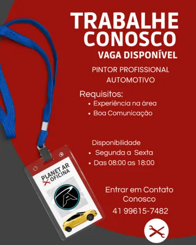 Vaga - Pintor Automotivo