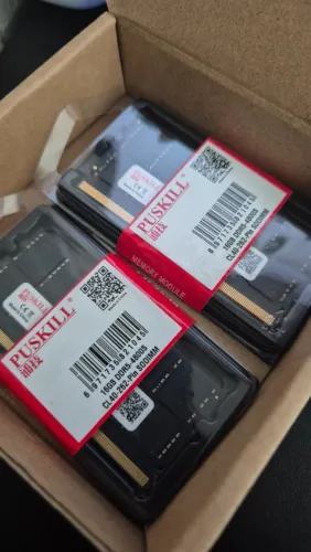 32GB Memoria Ram DDR5 sendo 2X de 16GB 4800 CL40 SODIMM Notebook PUSKILL DDR5