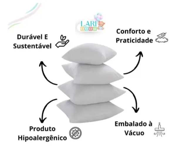 Perfil de almofada laribaby super macio kit de 4