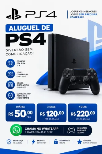 Aluguel de PS4