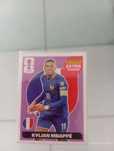 Figurinha Extra Legend Lilás Kylian Mbappé Copa Do Mundo. Leia a descrição!
