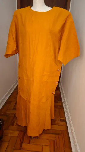 Vestido linho puro