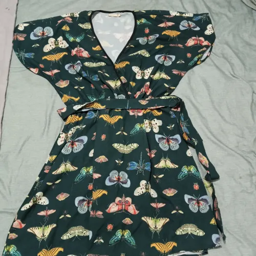 Vestido fino estampado