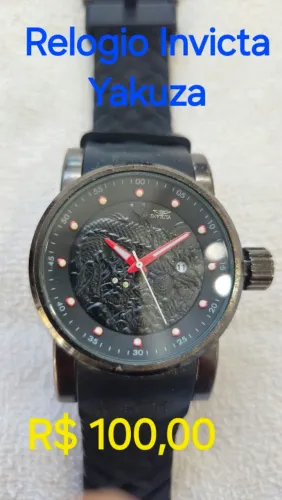 Relogio Invicta Original / cor preto com vermelho