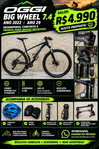 BICICLETA MTB OGGI BIG WHELL 7.4 ARO 29 - 2022