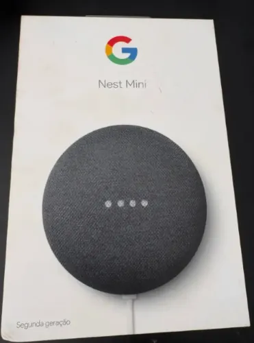 Google Nest Mini Segunda Geração 2nd Google Assistant - Charcoal