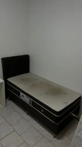 Cama Box Solteiro com Cabeceira. 28cm Altura 1,88m Comp 88cm Larg