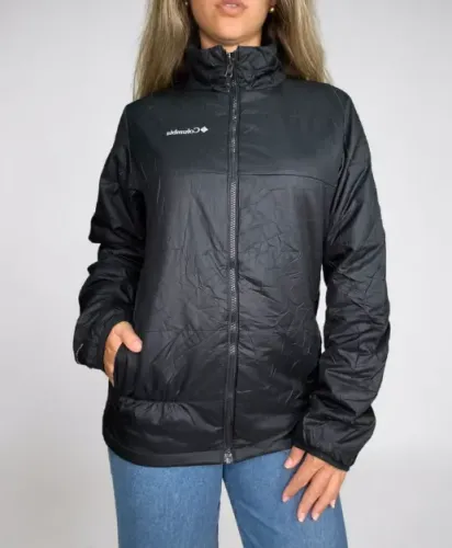 jaqueta térmica columbia tecnologia omni heat preta feminina p/m
