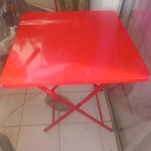 Mesa de metal nova maia cadeiras antigas de lanchonete