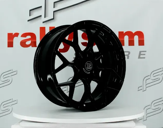 Jogo de Roda Brabus P/ Smart Preto Brilhante 3x112 - 16/17 Offset 27 (Nv)