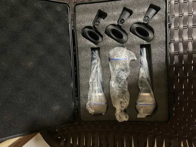 Kit de microfone com 3 (NOVO)