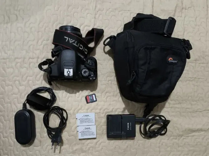 Canon T5i + Lente 18-55mm + 2 Baterias + Fonte Energia + Magic Lantern Instalado