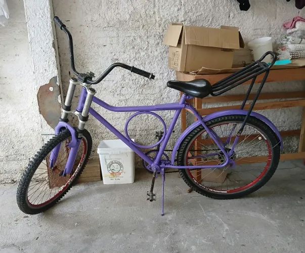 Bicicleta barra forte