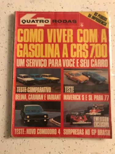 Revistas 4 rodas antigas anos 70/80