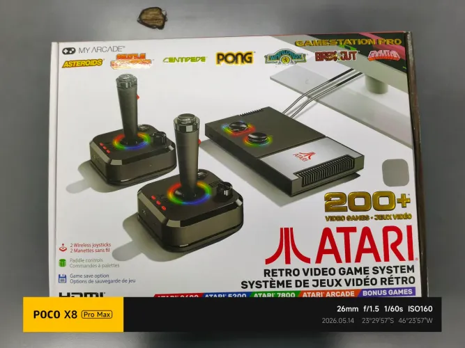 Atari retro vídeo game original zero lacrado 200 jogos no Itaim Paulista ou Ferraz em SP 