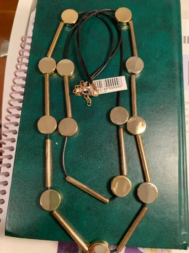 Colar dourado de 2 voltas 