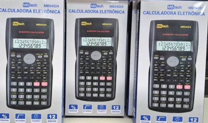CALCULADORA CIENTIFICA 2 LINHAS 12DIG.