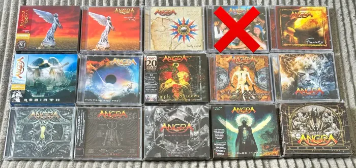 Angra Discografia Lote com 14 CDs Opera de Arame TRIPLO RARO 2 CDs + 1 DVD 