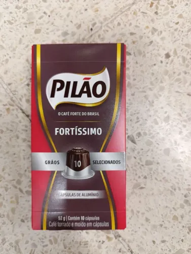 Café cápsula pilão intenso (8) para máquina nesspresso