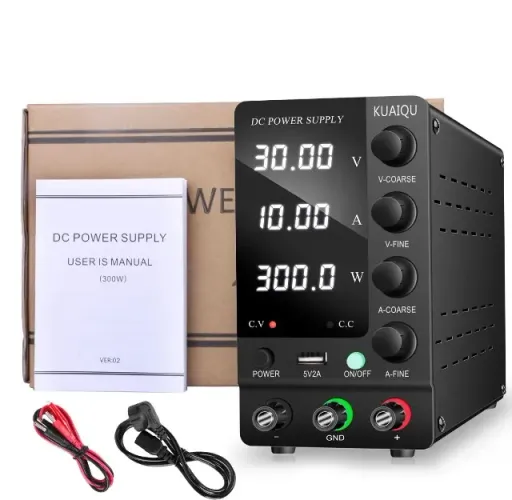Fonte de Bancada Kuaiqu 30v/6a 4 Digitos 192w Bivolt (Nova)