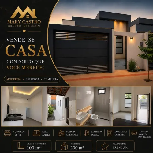 Imóvel para venda tem 100 metros quadrados com 3 quartos em Parque Ohara - Cuiabá - MT