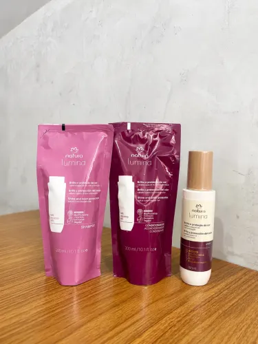 Kit Lumina Original - Pronta Entrega - Shampoo Condicionador e Spray Brilho