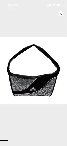 Bolsa de Ombro Pequena com Strass adidas Originals Preto