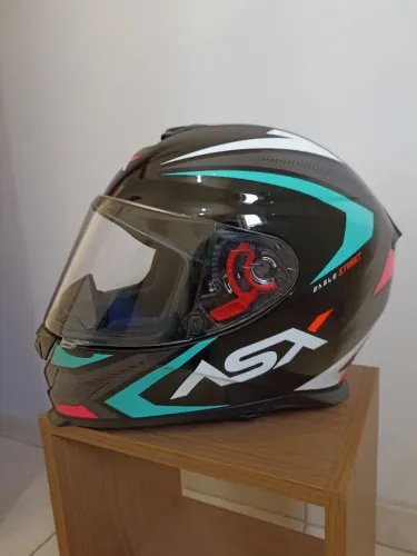 Capacete ASX Eagle Street + Brinde Viseira Camaleão - Pouco Usado 