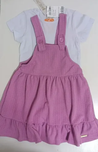 3 por R$ 100: Menina (Tam. 03) - Peças novas com etiqueta - Roupa Infantil