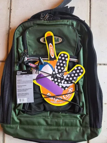 Mochila karga Verde 25 litros F3 (para vender logo)