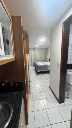 Flat para Locação em Natal, Ponta Negra, 1 dormitório, 1 suíte, 1 banheiro