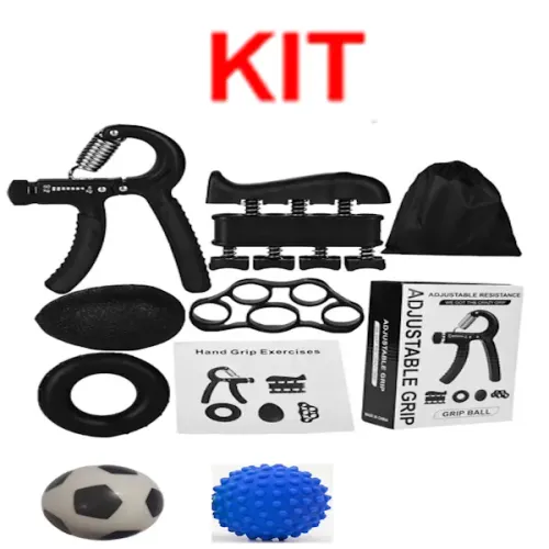 Kit 8 Pçs Hand Grip Aperto Dedos Mãos Punho Fitness Exercicio Fisioterapia Treino z1535