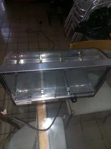 Vitrine curva bandeja com termostato