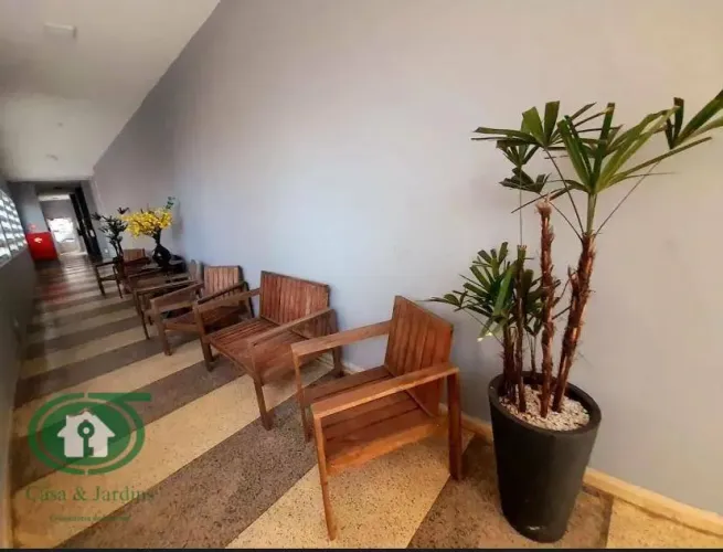 Apartamento mobiliado frente mar para venda e locação em Santos 2 dormitórios reversíveis