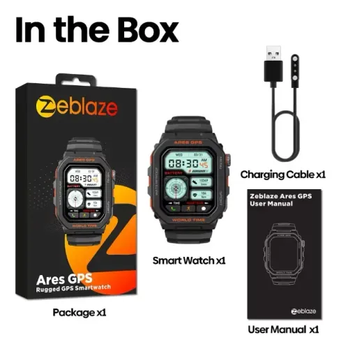 Smartwatch Zeblaze Ares GPS com Alexa e Strava