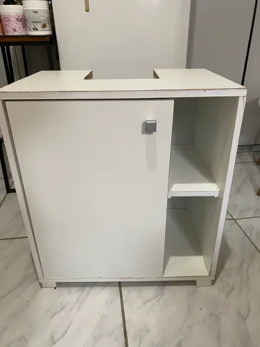 Gabinete/Balcão Branco para Banheiro - Excelente Estado
