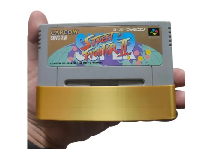Fita / Cartucho Super Street Fighter 2 para Super Famicom - Super Nintendo + Dust Cover