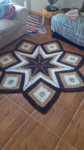 Tapete de crochê 
