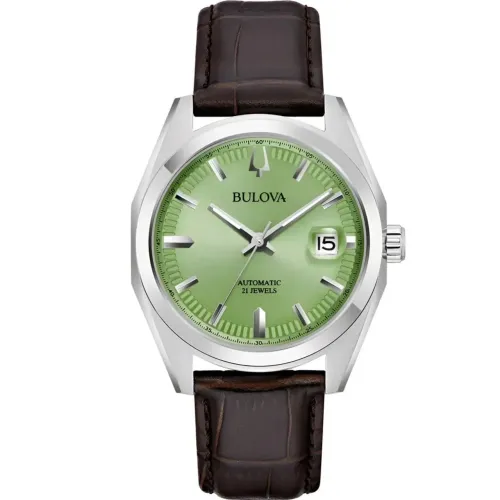 Relógio Bulova Surveyor verde pistache automático novo