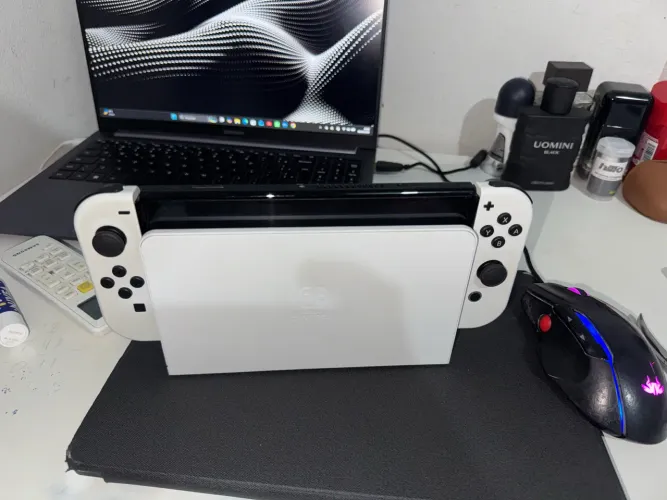 Nintendo switch oled completo usado