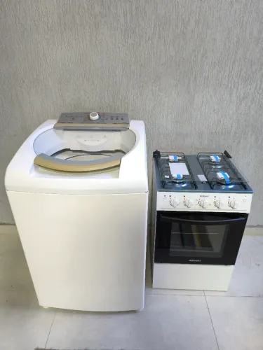 Fogão + Máquina de lavar roupas